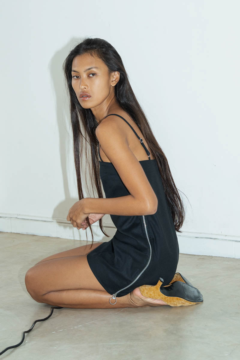 Zip Mini Dress