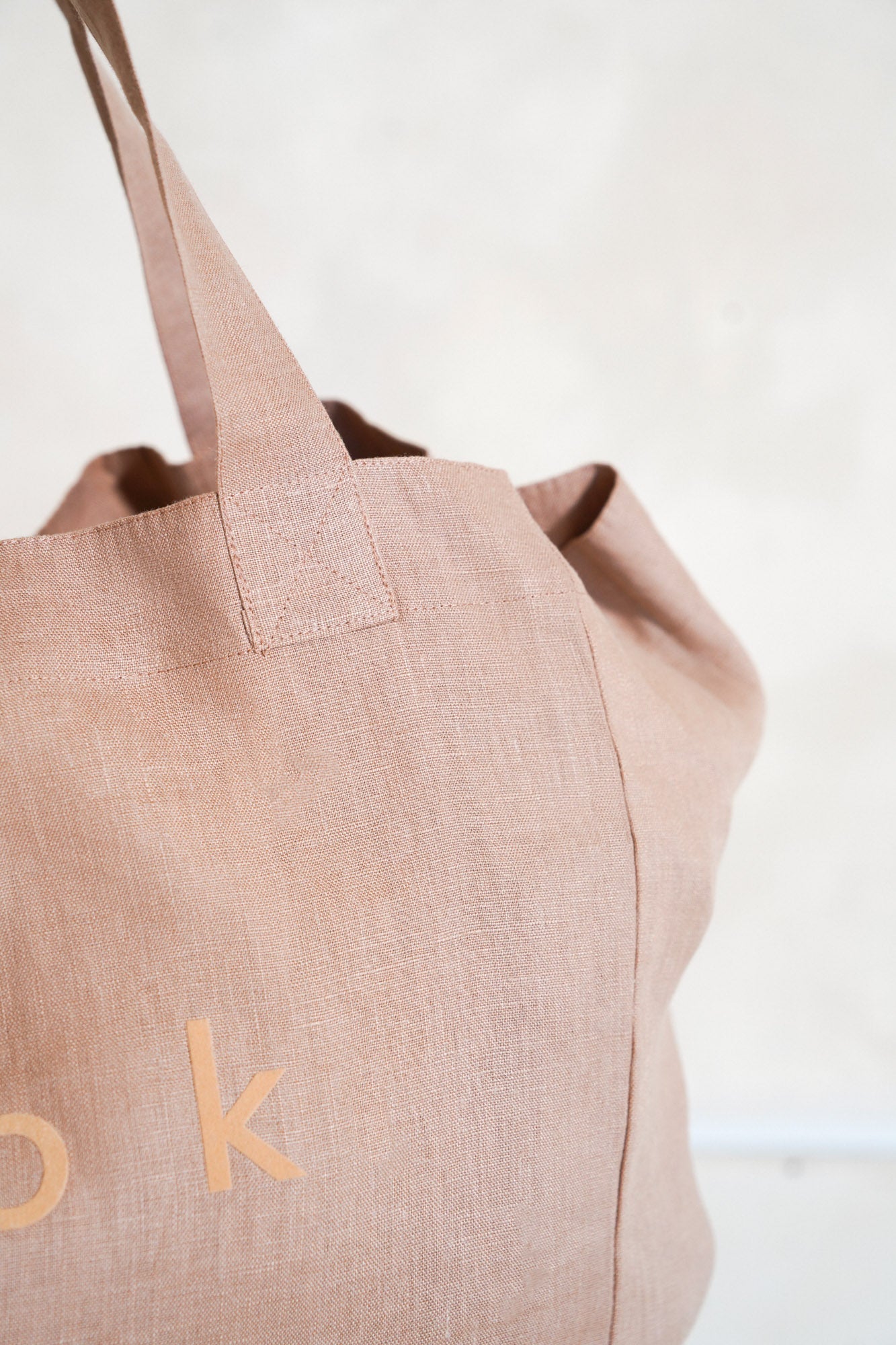 Linen Oversized Tote Bag