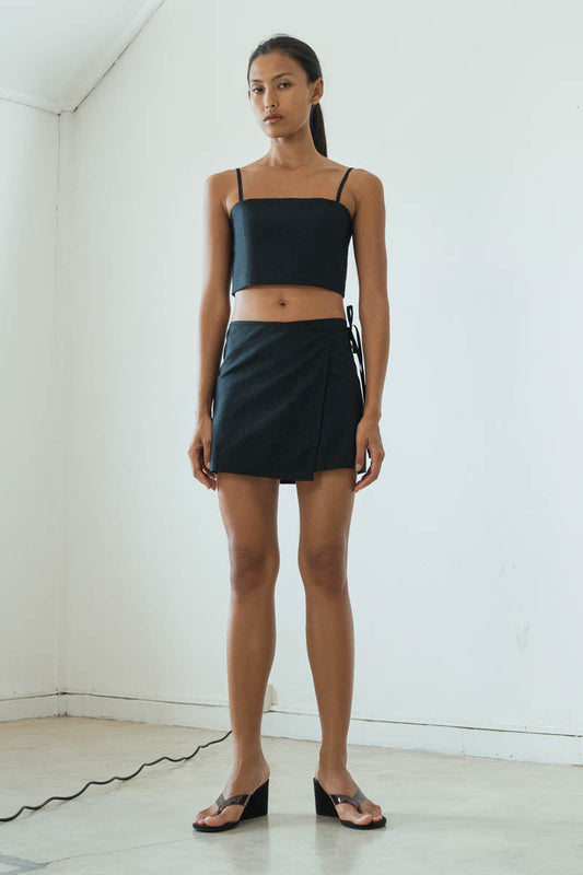 Wrap Mini Skirt