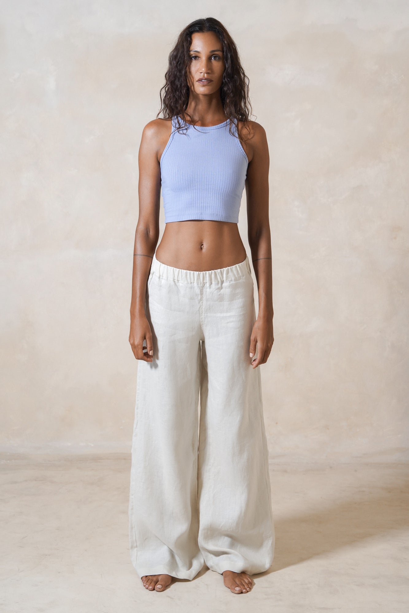 Linen Baggy Trousers