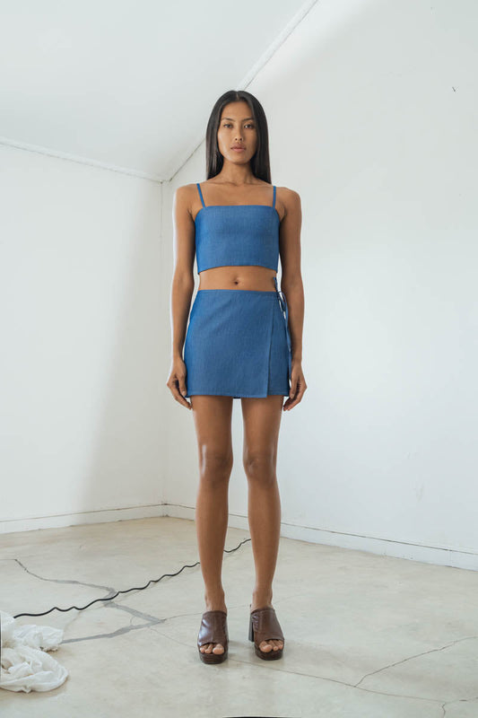 Wrap Mini Skirt