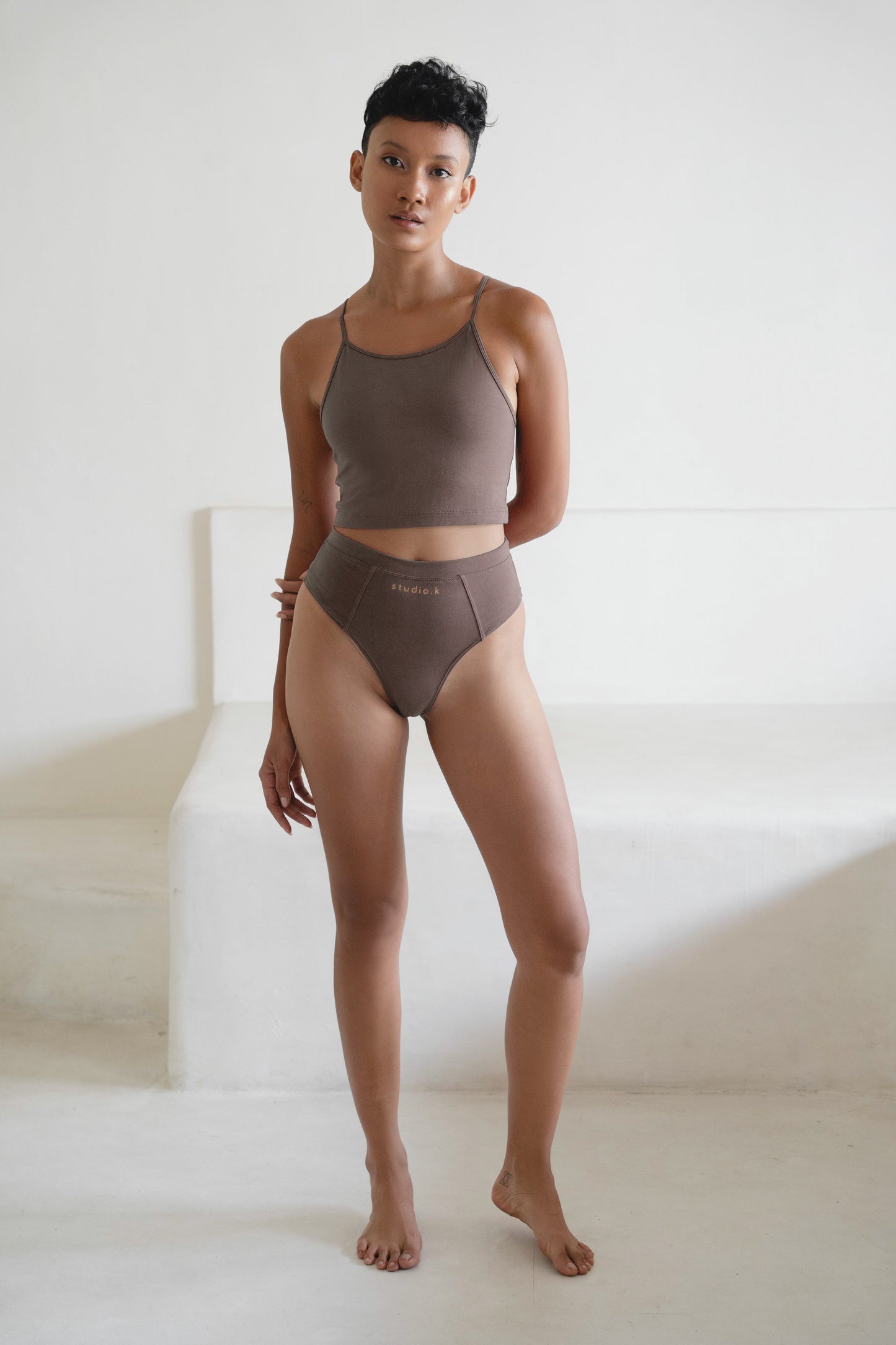 Ester Bamboo Built-in Bra Crop Top