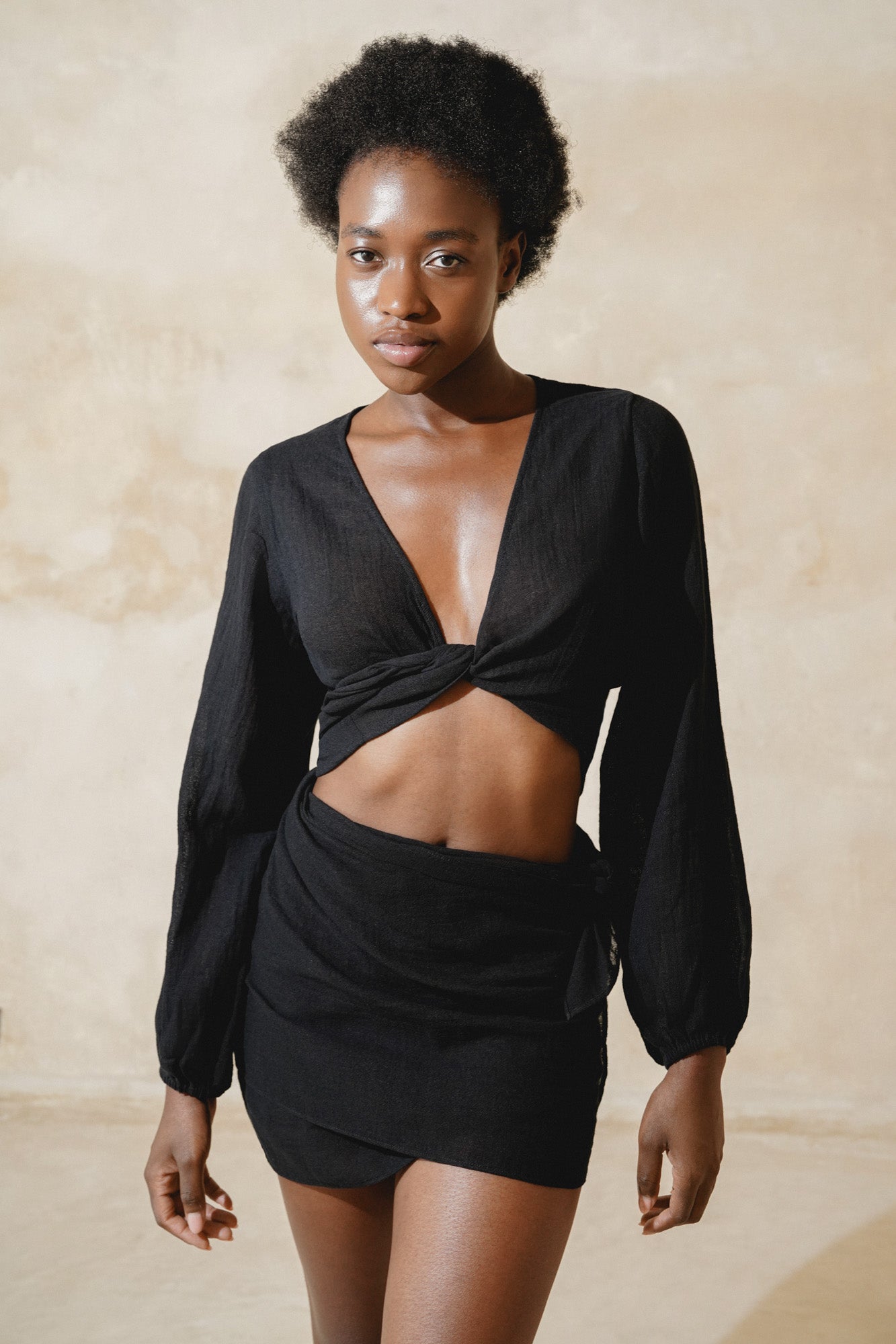 Ramie Wrap Top